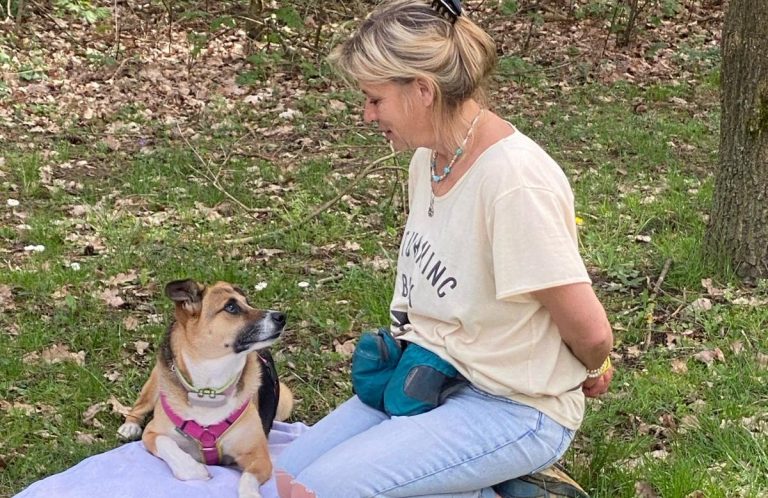 Petra von ps doglife mit ihrer Hündin Polly